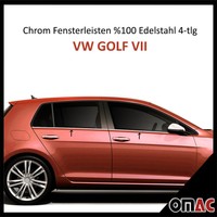 Chrom Fensterleisten 4-tlg Edelstahl VW GOLF VII 7 (Kompaktklasse)