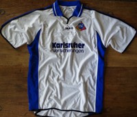 Jako KSC Karlsruher SC Trikot 2002-2003  gr. XXL weiss  Maglia 