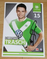Autogrammkarte Christian Träsch Vfl Wolfsburg 2014/2015, Vfb Stuttgart