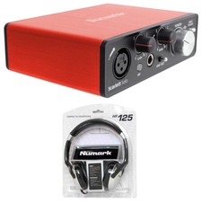 Focusrite SCARLETT SOLO MK2 192 KHz USB 2.0 Audio Interface+Numark Headphones