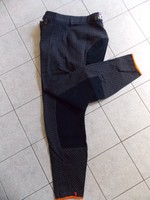 Chatorange Reithose 44 (42) dunkelblau beige kariert  3/4 Vollbesatz (19)