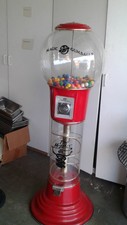 Candy Gumball Machine Stand Commercial Metal Coin Mechanism Vending