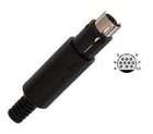 10-pin Male Mini Din Solder-On Connector - Pan Pacific MD-10P-P