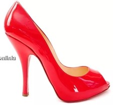 Christian Louboutin Solid Patent Leather Platforms Wedges Women\u0026#39;s ...  