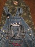 Toddler boys bib overalls--2 pr shorts & 3 prs pants--Sizes 12-24 months--EUC