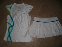 NIKE Tennisrock + Top (2-tlg.), Gr.S, Weiß, wie neu