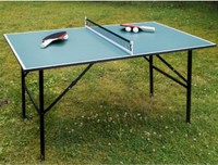 Indoor&Outdoor klappbare Tischtennisplatte mit Netz, 2 Schläger und 3 Bälle NEU