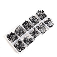 80Pcs Freshwater Saltwater Ceramic Small Fishing Rod Guides Repair Tip Tops