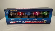 Mega Man Mini Helmet Replica Collection Set Limited Edition Capcom 2015 SDCC