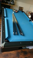 Billardtisch Billard Black Pool 7ft Schieferplatte Inkl Zubehör Top Zustand!