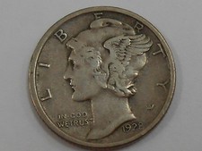 Coinhunters - 1928-D Mercury Silver Dime - Extra Fine, Xf, 90% Silver, Toned