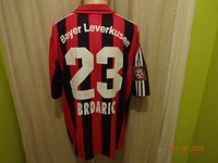Bayer 04 Leverkusen Original Adidas Matchworn Trikot 00/01 + Nr.23 Brdaric Gr.XL