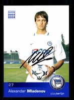Alexander Mladenov Autogrammkarte Hertha BSC Berlin 2003-04 Original + A 130579