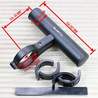 HUMPERT XTASY HALTER FÜR COMPUTER LAMPEN MONTAGE AN LENKER MATT SCHWARZ ALU