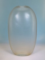 Moretti Murano Vase Incisi / Battuti Dekor, signiert und Label
