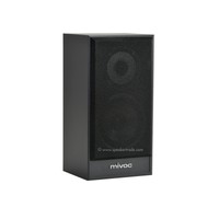 Mivoc RB 105 MK III Regallautsprecher Box (Schwarz) 2-Wege Kompaktlautsprecher