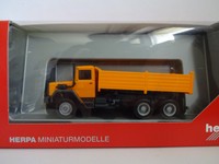 Magirus Hauber Baukipper orange Herpa 304498 H0 1:87 Neu