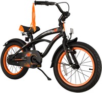 bike*star 40.6cm (16 Zoll) Kinder-Fahrrad Cruiser - Schwarz