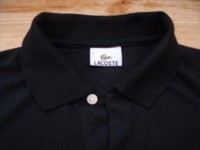 TP0775 LACOSTE Damen POLOSHIRT Polo-Shirt schwarz kurzarm Gr.36 TOP
