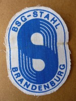 Fußball-Aufnäher BSG Stahl Brandenburg / DDR Oberliga, Liga, FDGB-Pokal, Verein