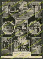 orig. Fototafel Bauaustellung Stuttgart Architektur Theodor Fischer Gminder 1908