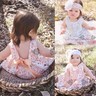 Baby Girls Clothes Summer Sunsuit Infant Outfit Lace Backless Dress Briefs Set