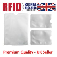 RFID Safe Credit/Debit Card Sleeve Blocking Contactless Signals & Protects