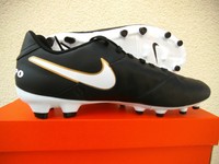 Nike Tiempo Genio II Leather FG  Gr. 43 Schwarz-Weiss  (819213 010) Mod. 2016