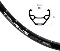 Fahrrad Felge Ryde Rigida Taurus Disc 26 Zoll 559-19 VL 8,5 mm 32 Loch mit Ösen