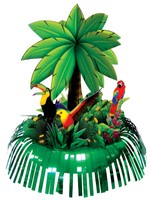 TISCHDEKO PALME CENTERPIECES Karibik Hawaii Geburtstag Dekoration Mottoparty