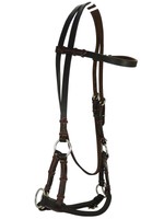 Sidepull mit rundem Nasenriemen. dark oiled brown, Cob, Thor Equine