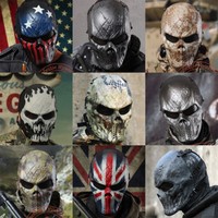 Gothic Softair Schutz Maske Paintball Schädel Gotcha Militär Cosplay Totenkopf