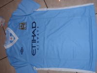 Umbro neu Manchester City Trikot Homme Größe M (40) blau Wunschflock möglich