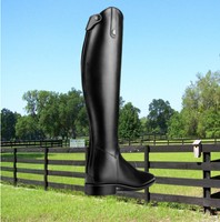 CAVALLO Lederreitstiefel JUNIOR, Cavallo Reitstiefel mit RV, Rindnappa, schwarz