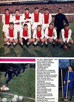 Ajax Amsterdam--Mannschaftsfoto--Fussball--Zeitungsausschnitt von 1967
