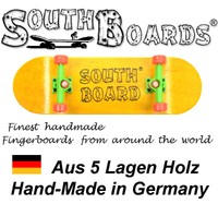 Komplett Holz Fingerskateboard GE/GR/RT SOUTHBOARDS® Handmade Wood Fingerboard
