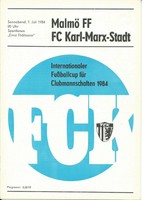 IFC FC Karl-Marx-Stadt - Malmö FF 7.07.1984