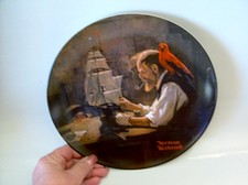 Knowles Collector Plate Norman Rockwell The Ship Builder