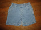MINI WEAR - 12 MONTHS BOYS ELASTIC WAIST DENIM SHORTS