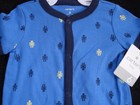 Carter's Boys Blue One Piece Outfit With Robots New Size 6 Months