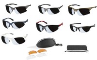 CRIVIT® Design 100% UV Sportbrille Sonnenbrille Fahrrad Brille + 3 Wechselgläser