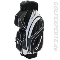 TAYLORMADE GOLF HERREN CART BAG CORZA 2015 BLACK-WHITE-SILVER 14 FACH DIVIDER