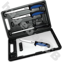 Mustad 6in1 Knife Kit Messerset Filetiermesser Angelmesser Messer Filitiermesser