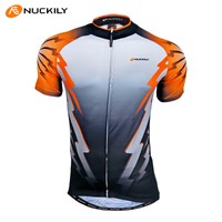 Herren Atmungsaktiv Schnell Trocknend Radfahren Fahrradtrikot Radtrikot Grau