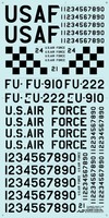 HD48025T1 1/48 HOBBYDECAL USAF F-86 Tail Codes ver 1