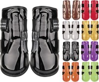 HKM Gamaschen Lack Lacklederimitat mit Neopren S M L XL