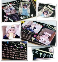 102/1Set Fotoalbum Sticker DIY Scrapbook Zubehör Foto Fest Corner Aufkleber