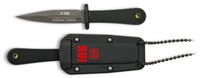 RUI Messer Mini Neck Knife Fahrtenmesser titancoated einschneidig mit Scheide
