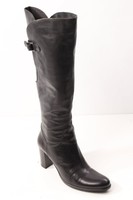 La Scarpa Stiefel schwarz Damen Gr. DE 39 High Boots Leder Schaftstiefel