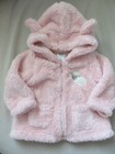 Infant girls pink fleece jacket size 6-9 months